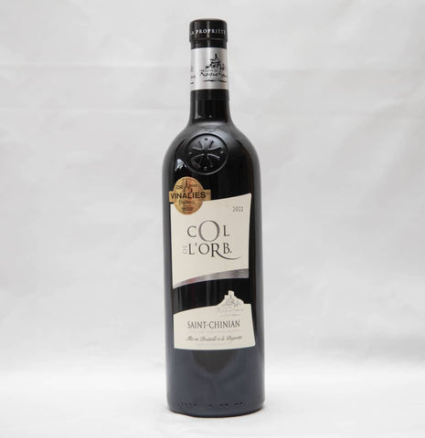 COL OR Blanc St Chinian Médaillé Or 2023 – Vin Rouge de France – 13,5% Vol – Millésime 2022