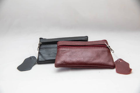Mini Porte-Monnaie en Cuir de Vachette