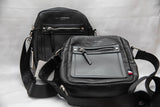 Sac Bandoulière Homme BILL TORNADE – Noir & Gris Foncé – Style Urbain